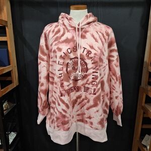 Style & Co Athletics Training Pink Tie-Dye Hoodie XL